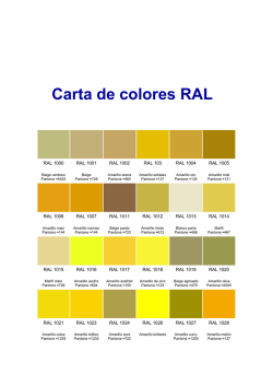 Descargar carta de colores RAL