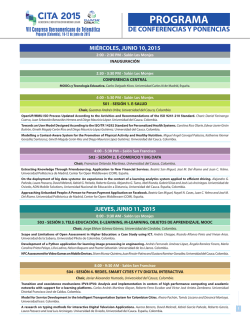Programa de Conferencias y Ponencias Clic Aquí