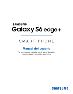 Samsung Galaxy S6 Edge+ G928A Manual del usuario