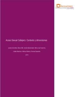 Acoso Sexual Callejero: Contexto y dimensiones