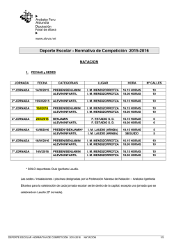 Reglamento Campeonato de Alava Escolar 2015/2016