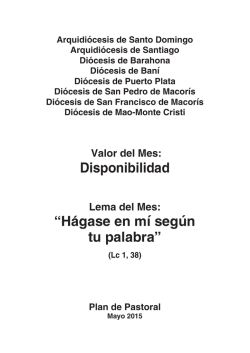 Mayo 2015 - Pastoral Juvenil de Santo Domingo