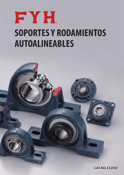 SOPORTES Y RODAMIENTOS AUTOALINEABLES