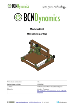 MaduixaCNC Manual de montaje