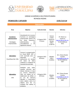 UNIDAD ACADÉMICA MULTIDISCIPLINARIA REYNOSA