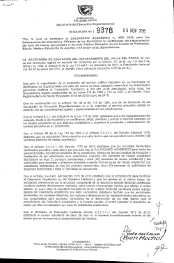 Secretaría de Educación Departamental Valle del Cauca