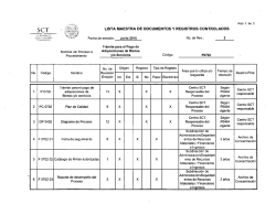 lista maestra de documentos y registros controlados