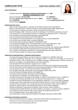 CURRICULUM VITAE