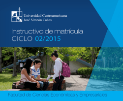 02/2015 CICLO - Universidad Centroamericana "José Simeón Cañas"