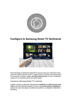 Configura tú Samsung S Samsung Smart TV fácilmente art TV