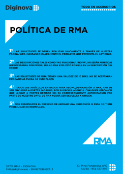 POLÍTICA DE RMA