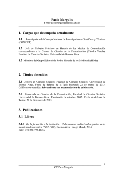 currículum - Historia de los Medios