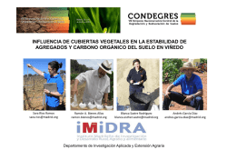 ID 12 Influencia de cubiertas vegetales en la