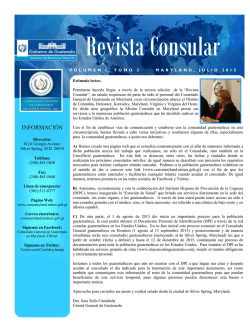 Julio 2015 - Ministerio de Relaciones Exteriores de Guatemala