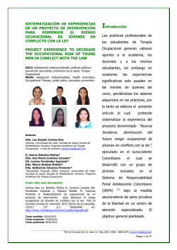 SISTEMATIZACIÓN DE EXPERIENCIAS DE UN PROYECTO