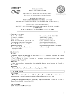 1 (universidad de buenos aires- conicet (institut for