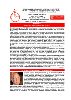 Julio - Sociedad de Cirujanos Generales del Perú