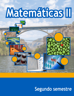 Matemáticas II - DGB - Secretaría de Educación Pública