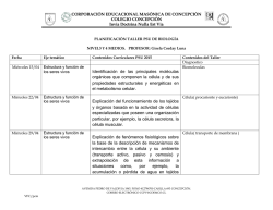 Biología - Colegio Concepción Pedro de Valdivia