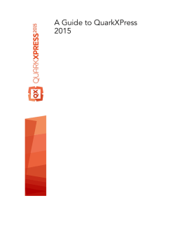 A Guide to QuarkXPress 2015