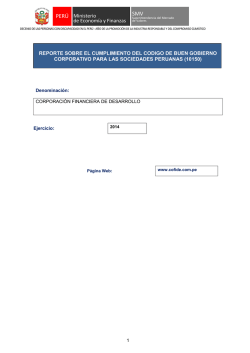 reporte sobre el cumplimiento del codigo de buen