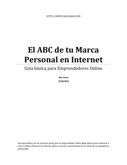 El ABC de tu Marca Personal en Internet