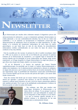 Hysteroscopy Newsletter Vol1 Issue 4 Spanish