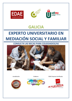 experto universitario en mediación social y familiar