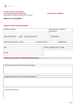 Formulario solicitud Master/Experto