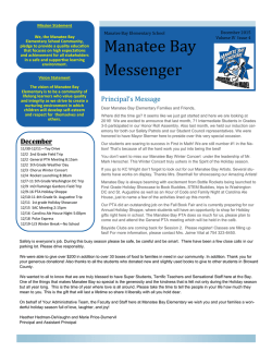 Manatee Bay Messenger - Manatee Bay Elementary School