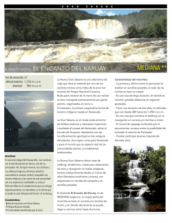 EL ENCANTO DEL KARUAY Parque Nacional Canaima