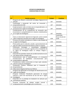 listado de admisibilidad 2015 - Gobierno Regional de Antofagasta