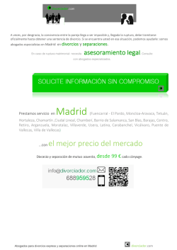 Divorcio express Madrid 99 €