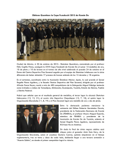 boletin informativo - Asociación Shotokan Mexico Japón