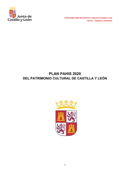 Anexo 1 del Plan PAHIS 2020 - Patrimonio Cultural de Castilla y León