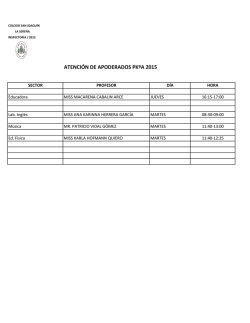 ATENCIÓN DE APODERADOS PKºA 2015