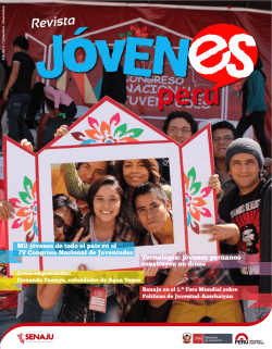 Edición: N° 5 Julio / 2015 - Secretaría Nacional de la Juventud