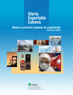 Oferta Exportable Cubana.