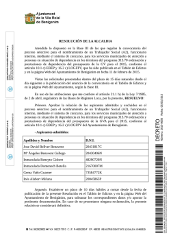 RESOLUCIÓN DE LA ALCALDIA