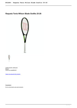 WILSON : Raqueta Tenis Wilson Blade Grafito 25-26