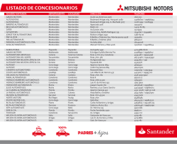 Concesionarios Mitsubishi