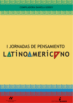 I Jornadas de Pensamiento Latinoamericano.indd