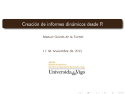 Creación de informes dinámicos desde R