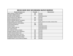 Predictamen Anual Becas Hijos 2015