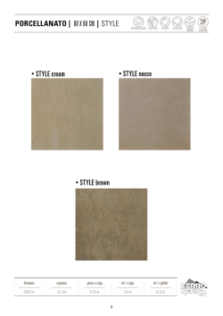 60 x 60 cm | STYLE • STYLE nocce • STYLE cream • STYLE brown