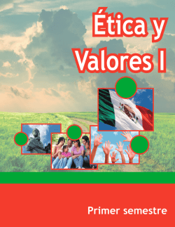 Ética y Valores I - DGB - Secretaría de Educación Pública