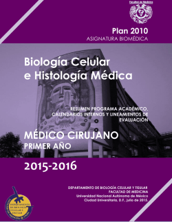 Biología Celular e Histología Médica