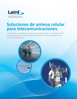 Soluciones de antena celular para telecomunicaciones