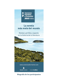 Biografía de los participantes