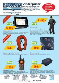 Vinterpriser - Erlandsons Brygga